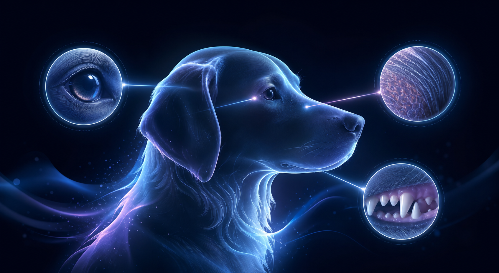 Pet eye skin and dental screening